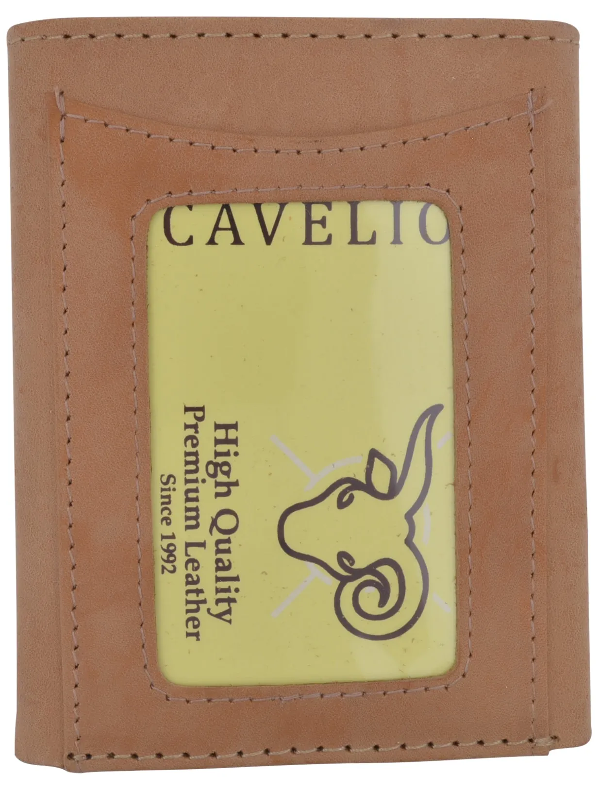 HU1955/Cavelio Hunter New Premium Leather Credit Card ID Money Holder Trifold Wallet