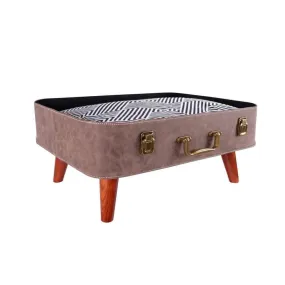 Ibiyaya® Vintage Retro Suitcase Pet Bed | Brown