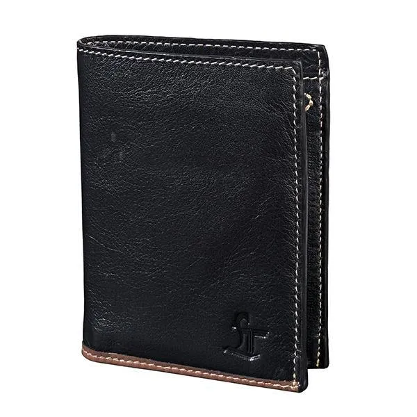 Kevin II | Leather Wallet For Men | 100% Genuine Leather | Lifetime Warranty | Colour: Black & Brown