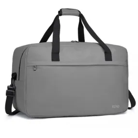 Kono Lightweight Multi-Purpose Sports Travel Duffel Bag - Grey | Versatile, Durable, Stylish