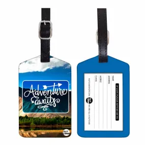 Luggage Tags Set Of 2 -  ADVENTURE AWAITS