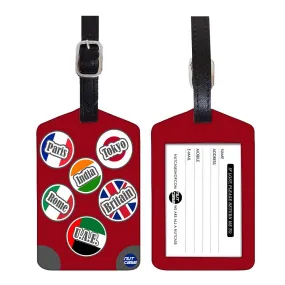 Luggage Tags Set Of 2 -  WORLD ICONS