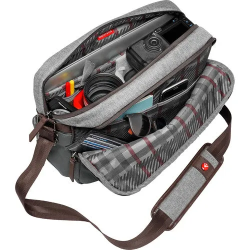 MANFROTTO SHOULDER BAG - WINDSOR REPORTER GRAY