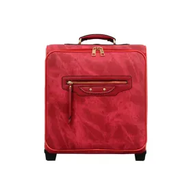 Mellow World Dani Denim Washed Red Suitcase (Unisex)