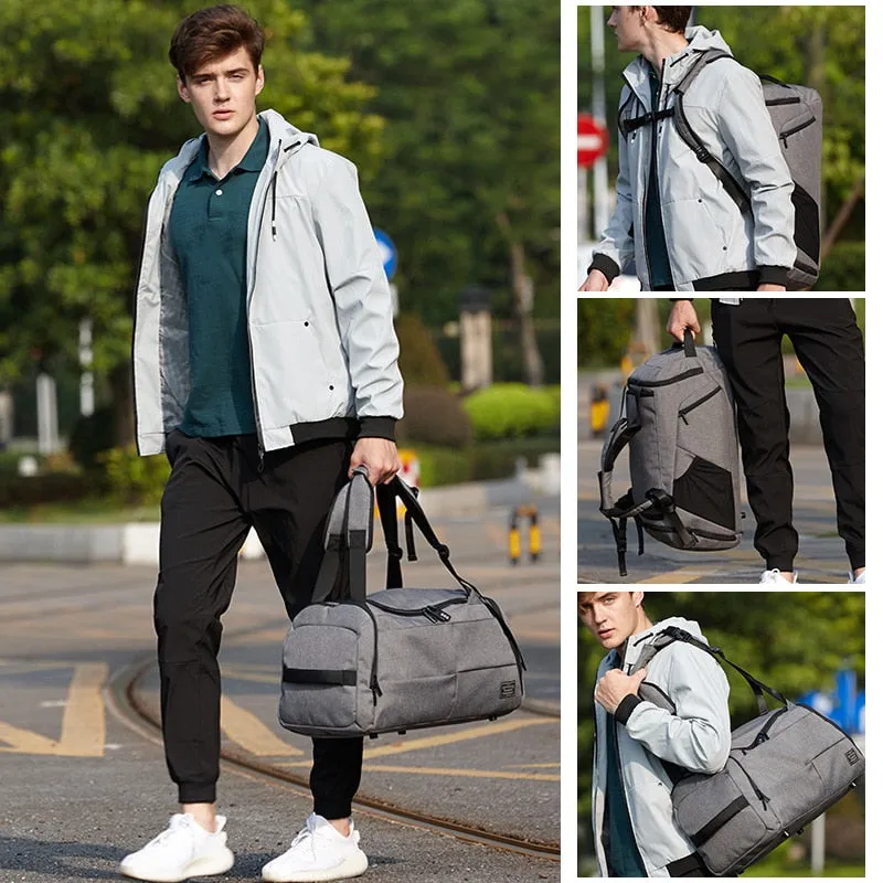 Men Sport Fitness Bag Multifunction Tote Gym Bag