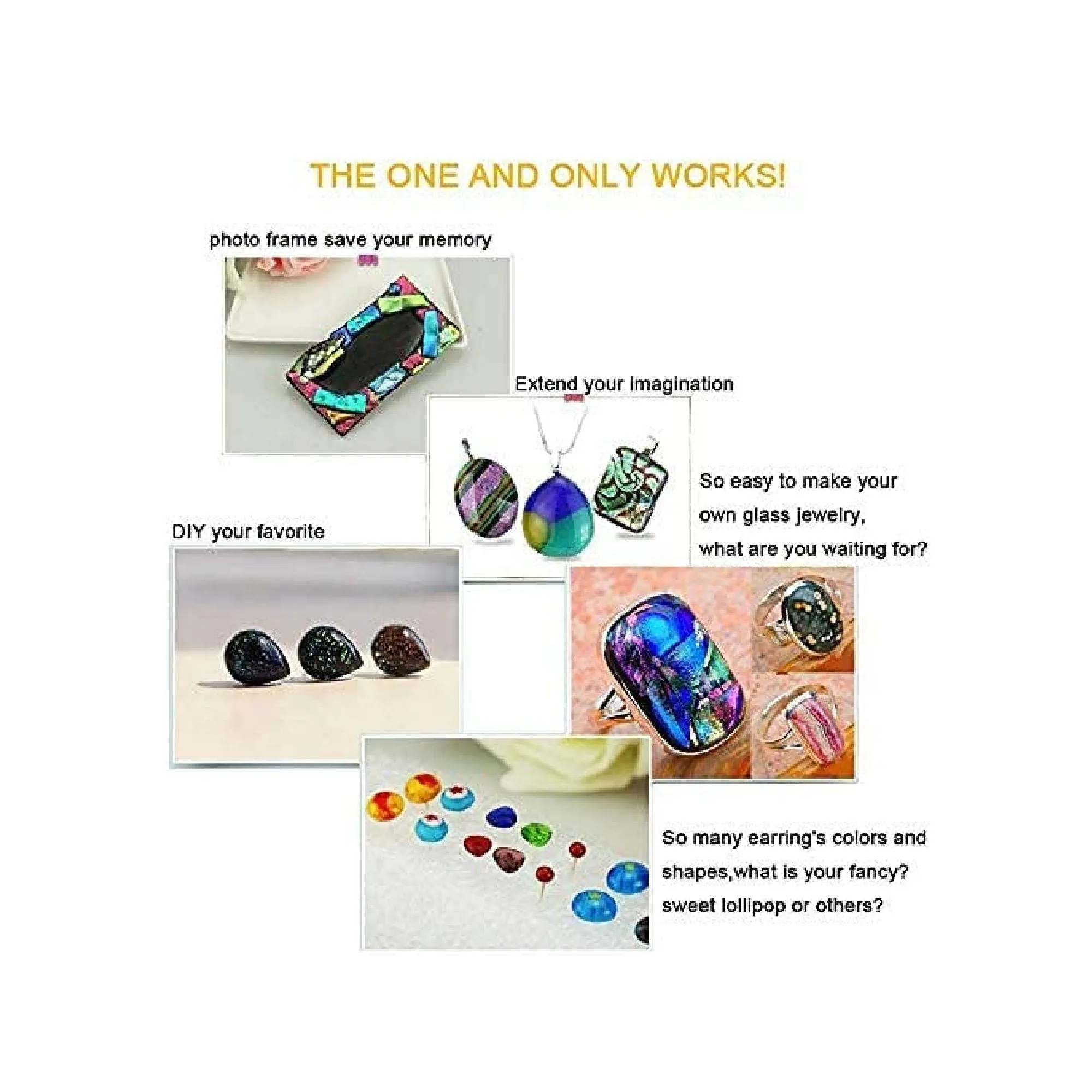 Microwave Kiln and DIY Fusing Glass Jewelry Set | Fusing Glass for Making DIY