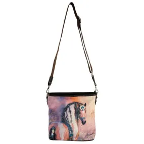 Montana West Feathered Horse Crossbody Bag