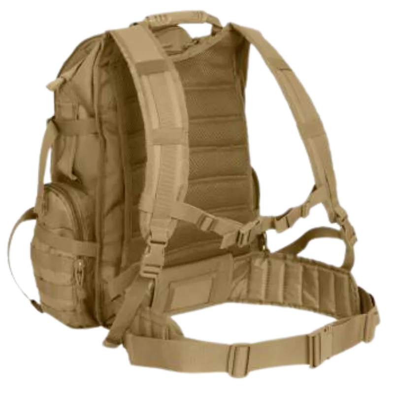 Multi-Chamber MOLLE Assault Pack | Black, Coyote