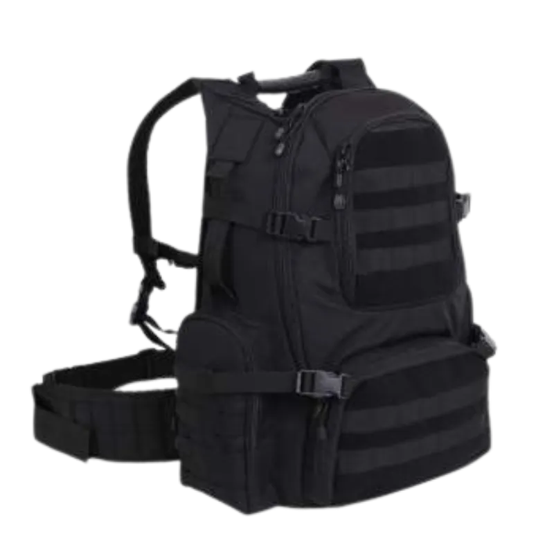 Multi-Chamber MOLLE Assault Pack | Black, Coyote