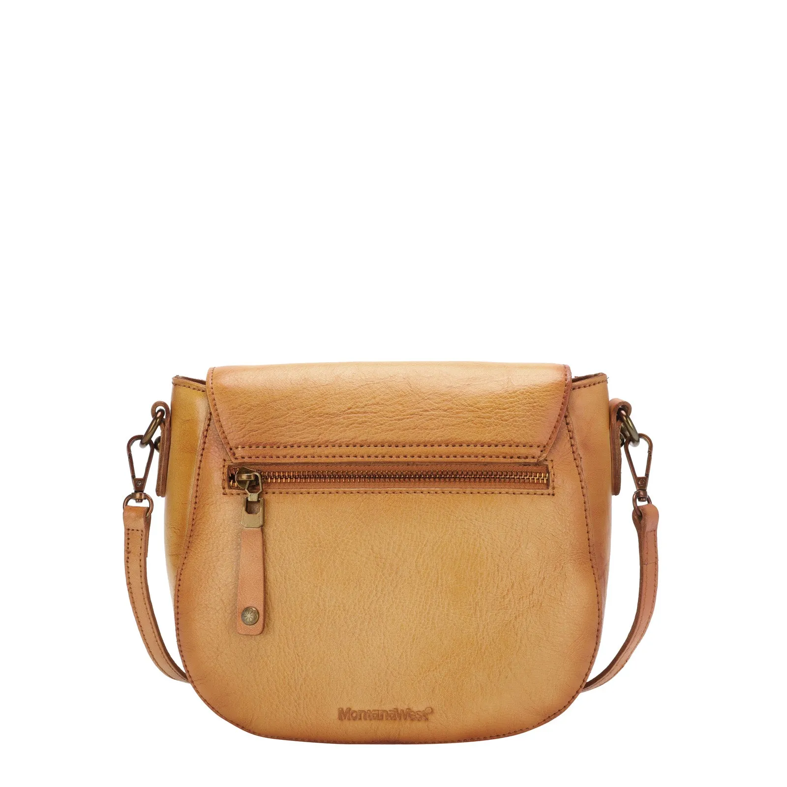 MWG03-9065 Montana West Hand Paint Genuine Leather Collection Crossbody