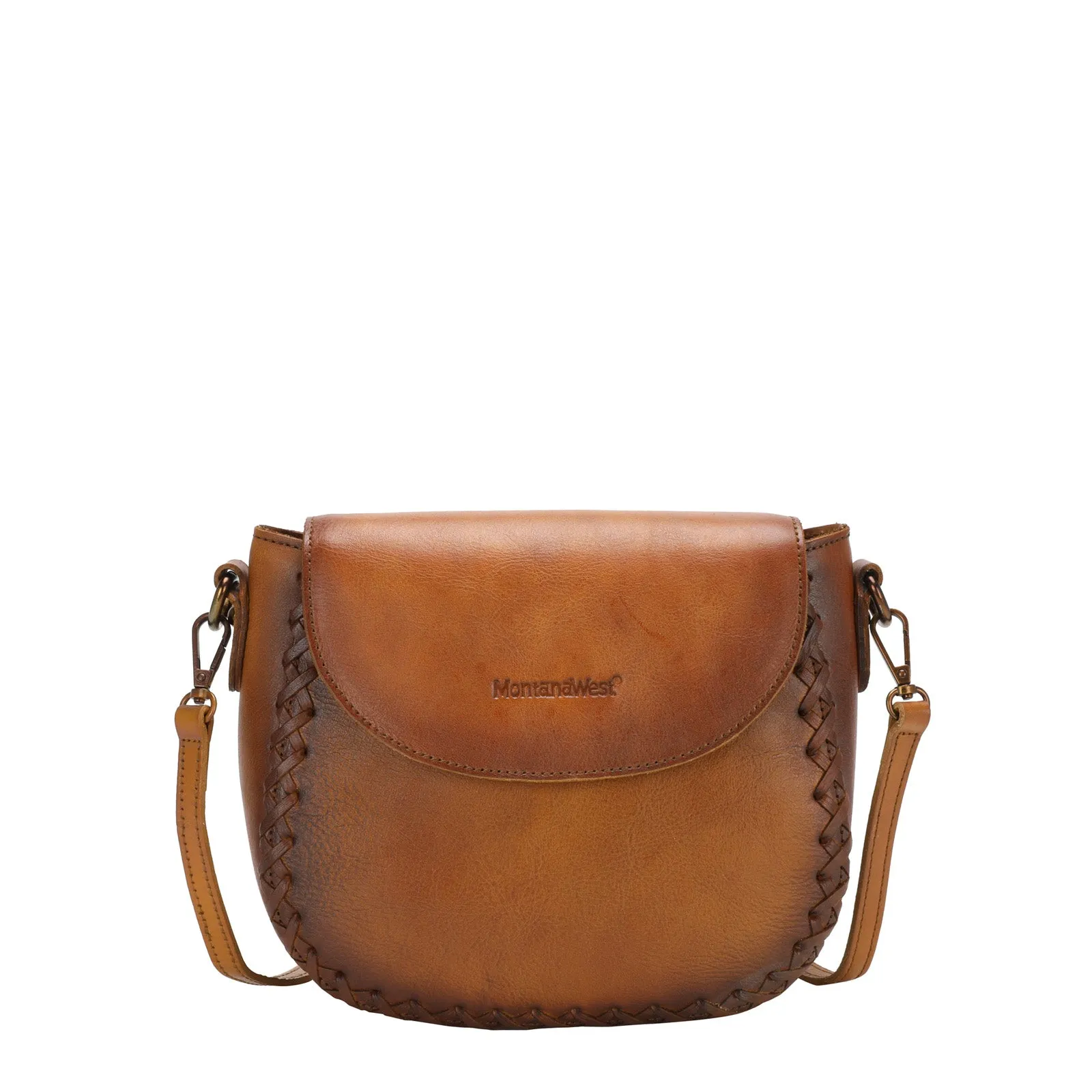 MWG03-9065 Montana West Hand Paint Genuine Leather Collection Crossbody