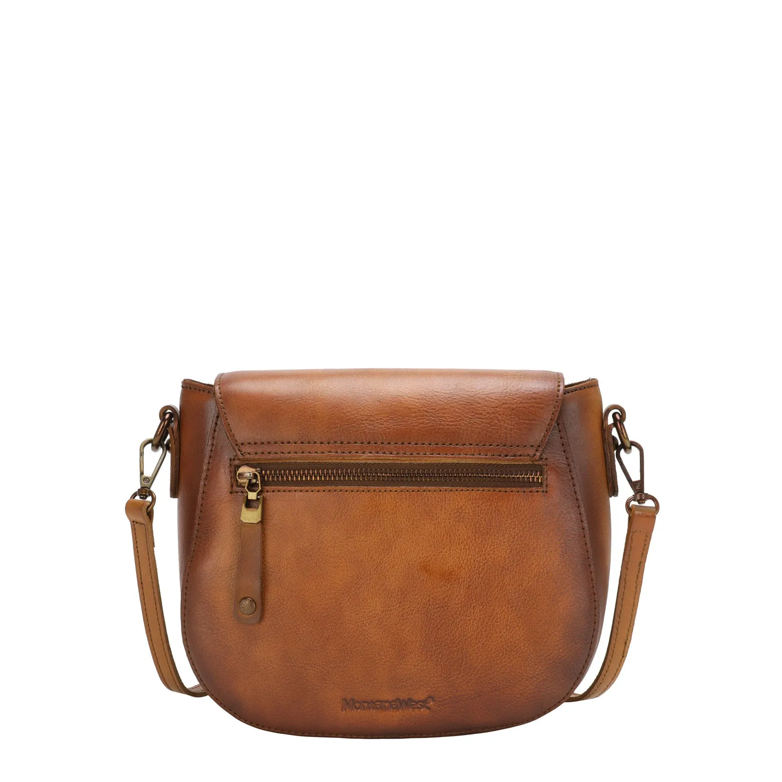 MWG03-9065 Montana West Hand Paint Genuine Leather Collection Crossbody