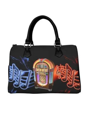 Neon Jukebox Barrel Type Handbag