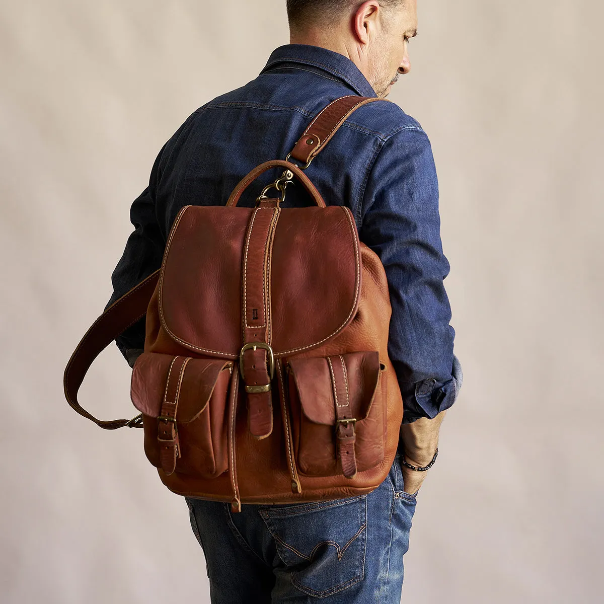 No.180 Rucksack | Stone-Washed