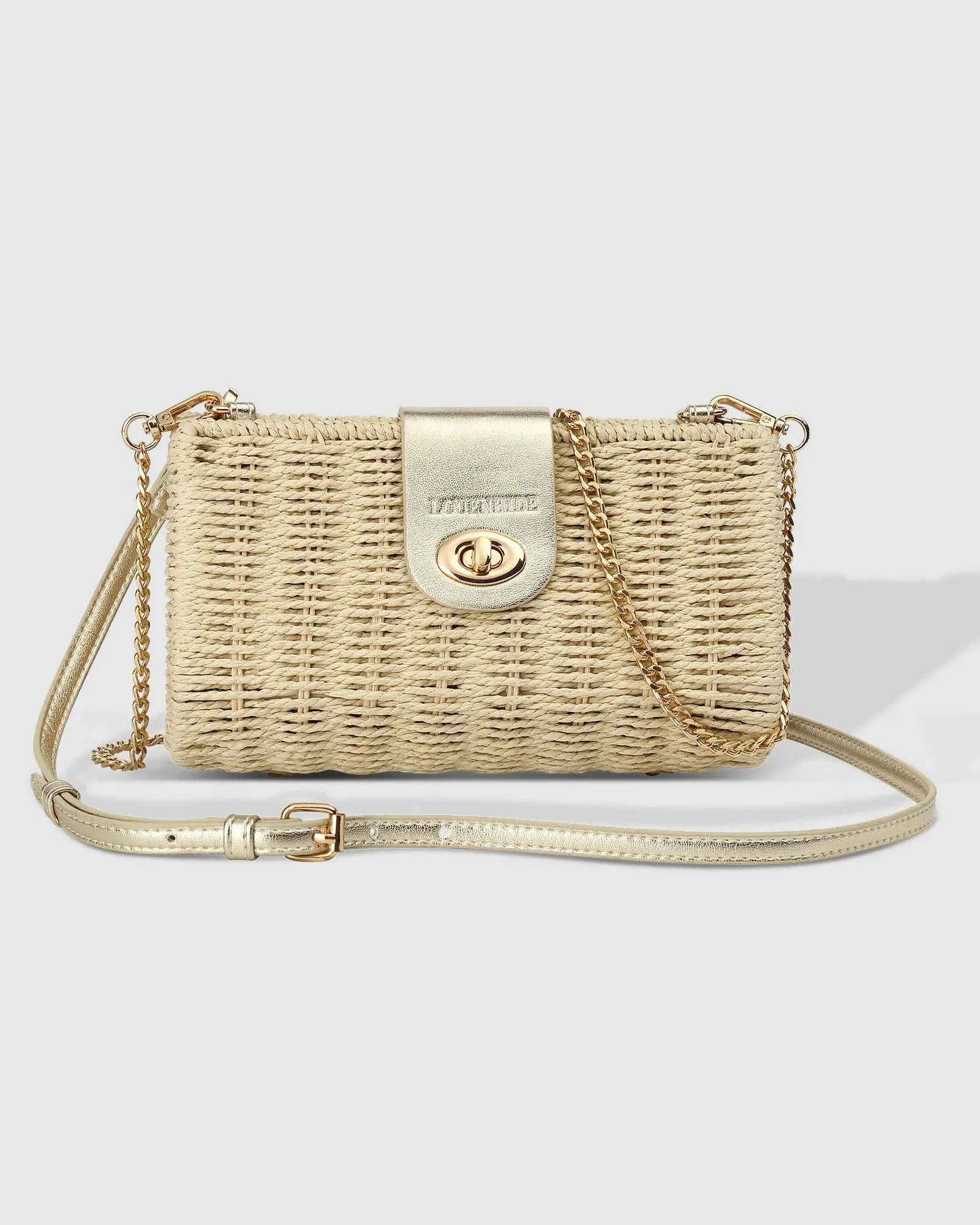 OPHELIA RAFFIA CROSSBODY BAG