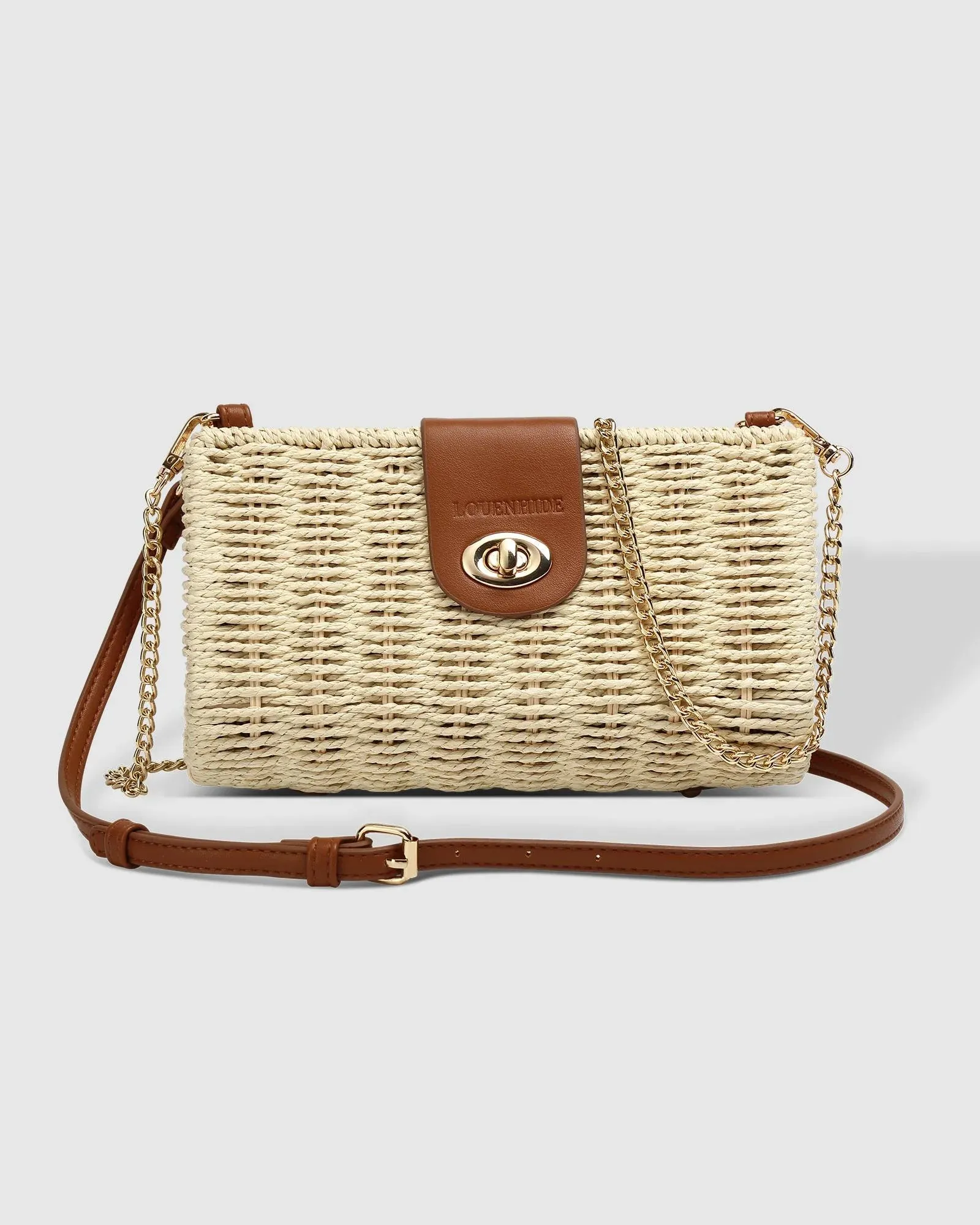 OPHELIA RAFFIA CROSSBODY BAG