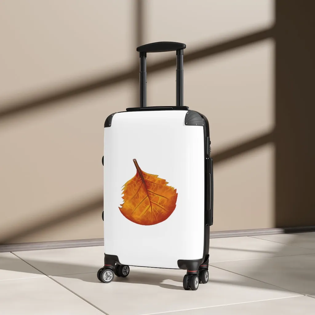 Orange Leaf Cabin Suitcase