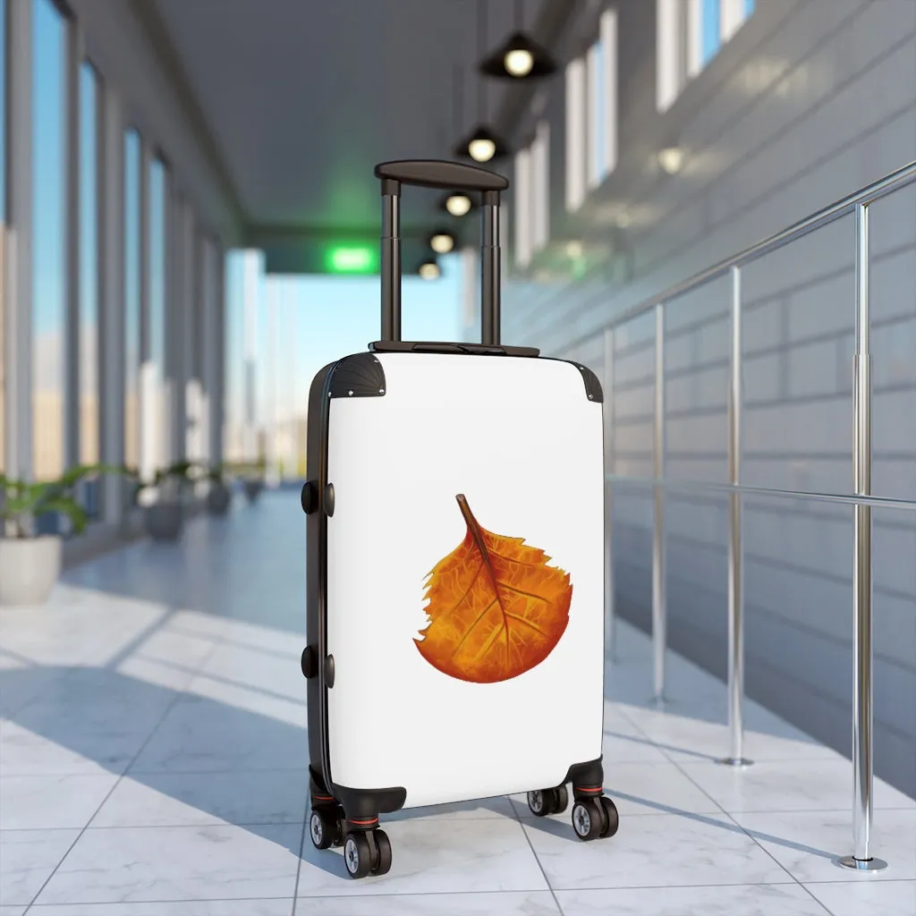 Orange Leaf Cabin Suitcase