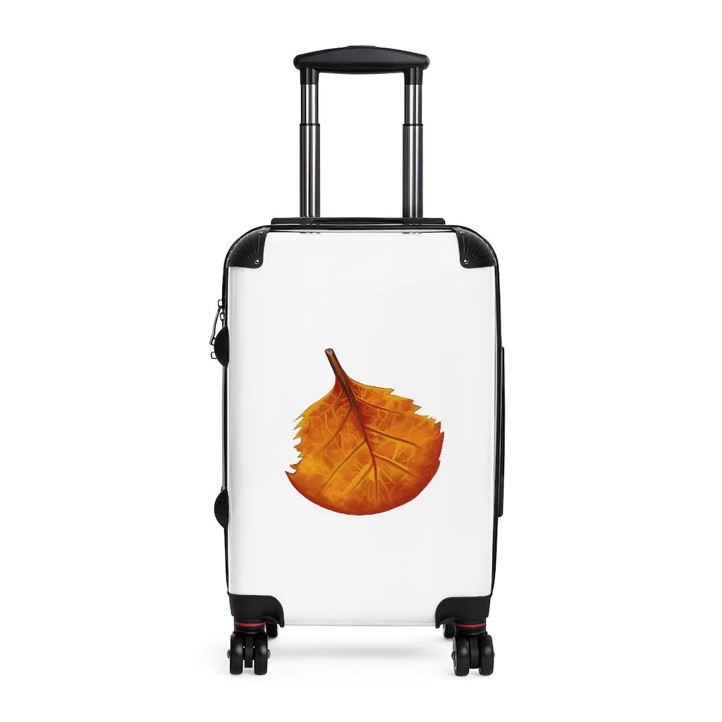 Orange Leaf Cabin Suitcase