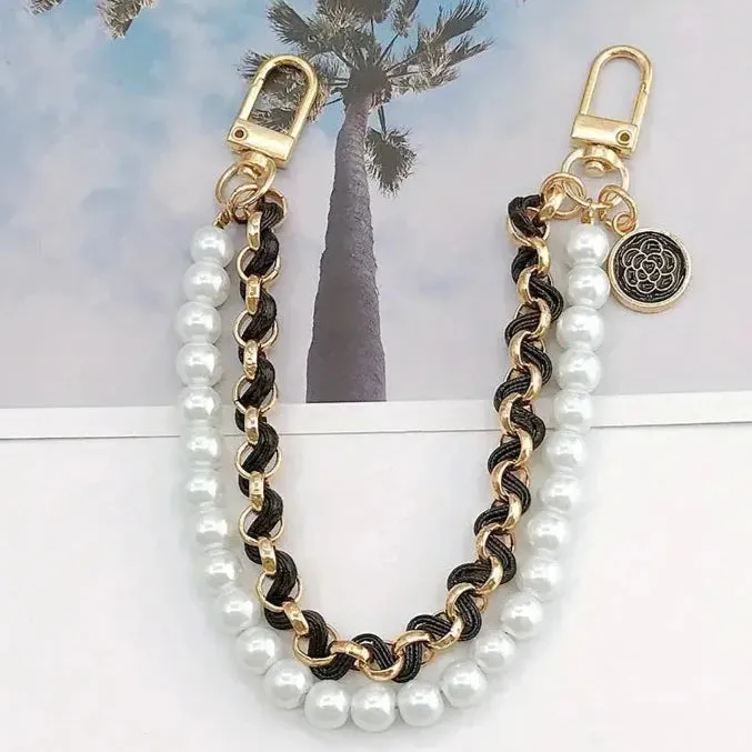 Pearl Embellished Handbag Straps