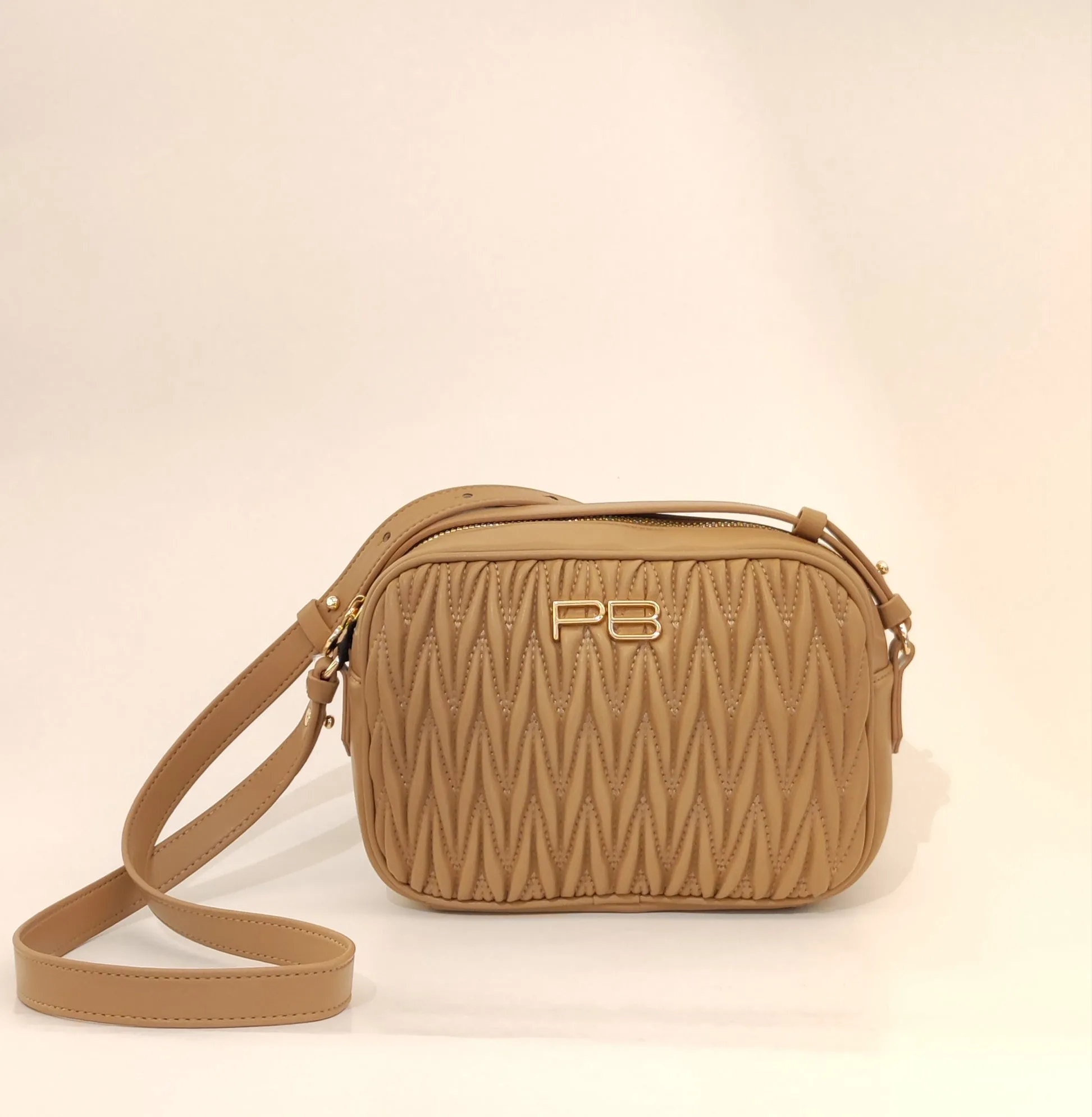 PennyBlack Quilted Camera Bag | Beige