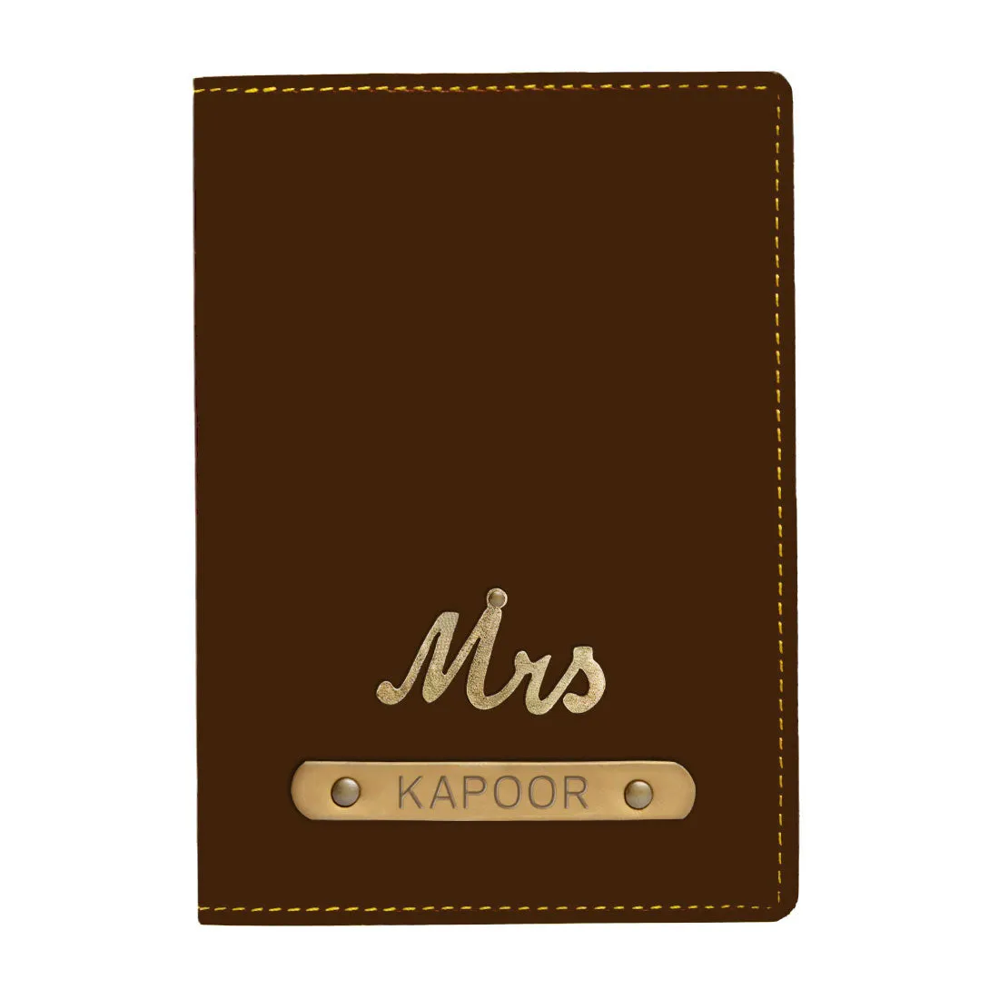 Personalized Mrs Passport Covers with Charm Customized Name for Women's