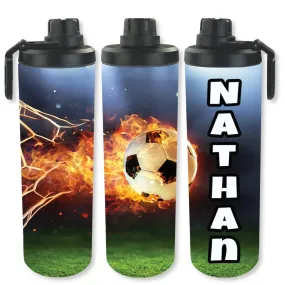 Personalized Sports 30oz Double Walled Stainless Steel Bottle - Soccer