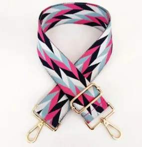 Pink and Blue Geometric Strap