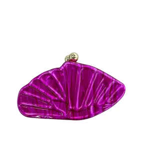 Pre Order:  Diagonal Scallop Shaped Acrylic Handbag