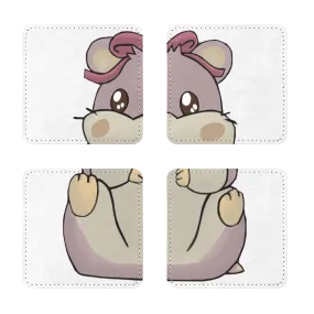 Purple Hamster Sublimation Coasters Pack of Four