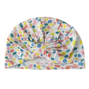 Rainbow Terazzo Organic Turban Hat