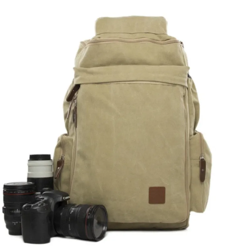 Rice Yellow Maxi Camera Backpack DSLR Canvas Bag Professional Camera Backpack DN26S