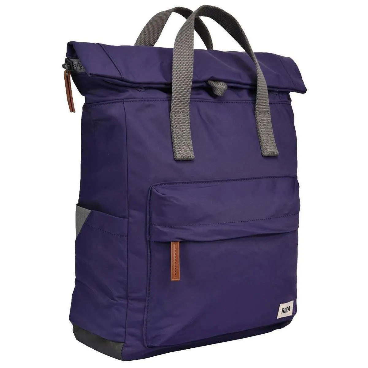 Roka Canfield B Medium Sustainable Nylon Backpack - Mulberry Purple