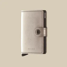 Secrid Miniwallet The Metallic Champagne & Brown