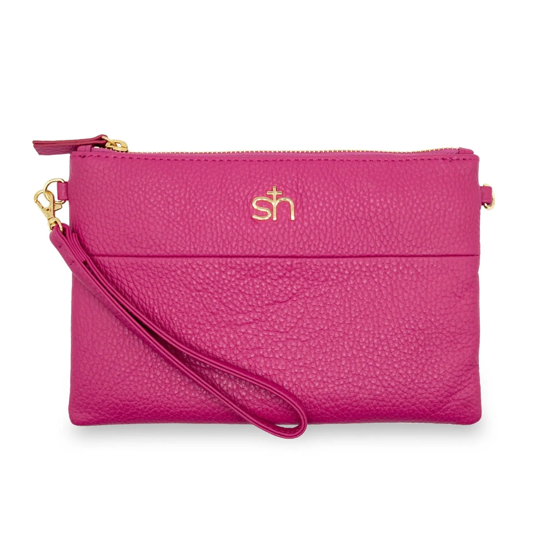 Soho Wristlet Clutch-Sizzle Pink