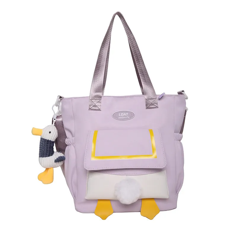 Spring New Junior High School the Campus of Middle School Cute Series Classic Duck Butt Fashion Design Student Backpack