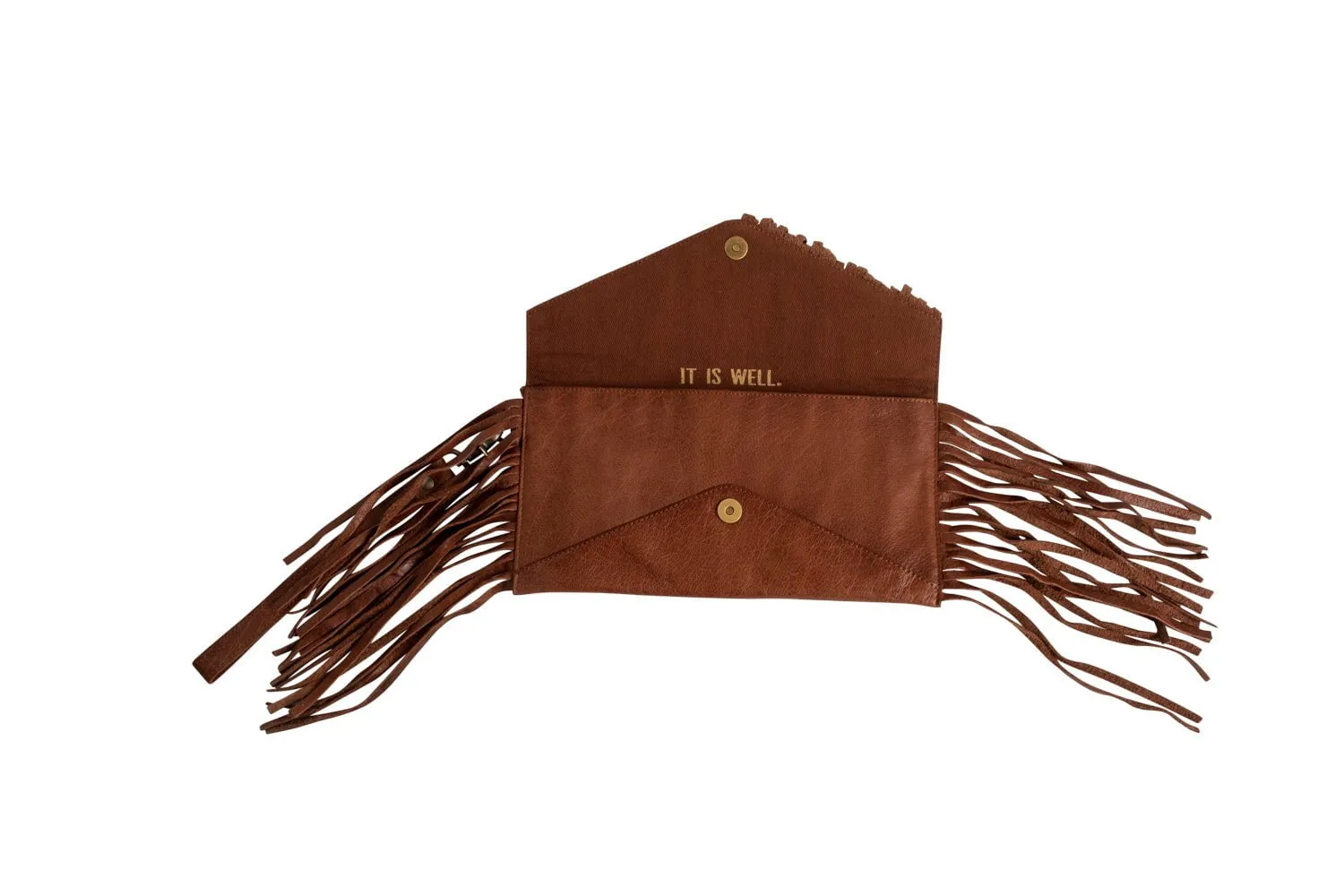 STS Ranchwear Womens Indie Walnut Buffalo Leather Clutch Bag