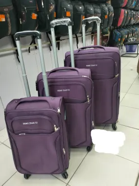 Suitcase 3pc Set - Purple