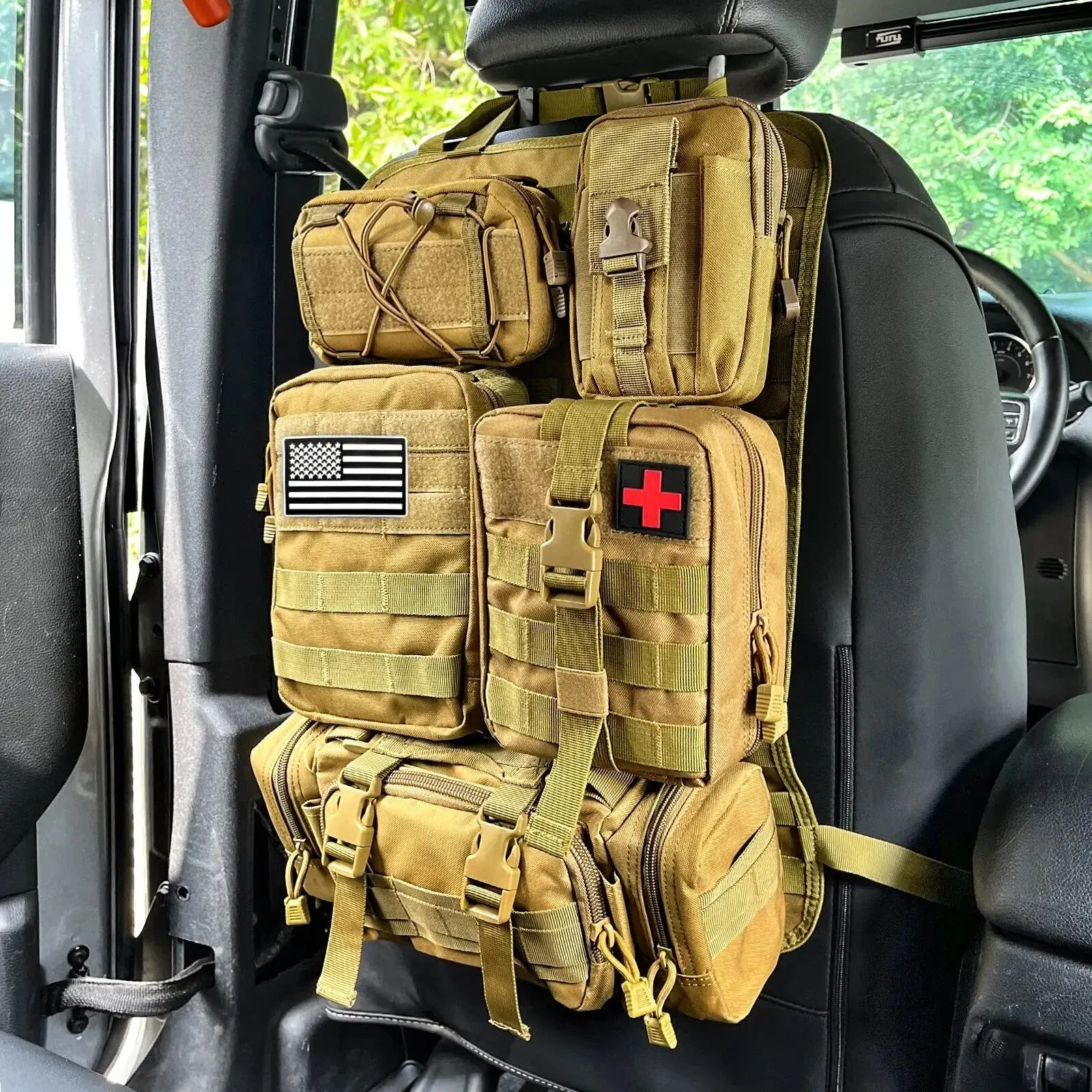 Tactical Back Seat Molle Organizer - Stealth Angel Survival