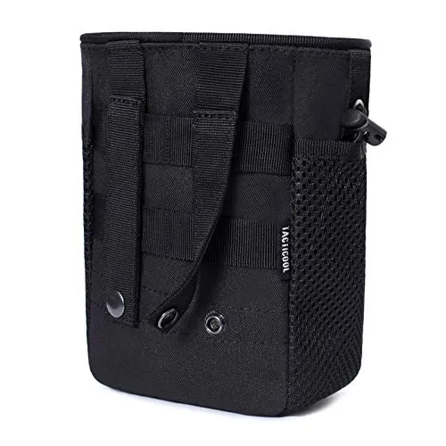 Tactical Molle Drawstring Magazine Dump Pouch Adjustable Utility Belt