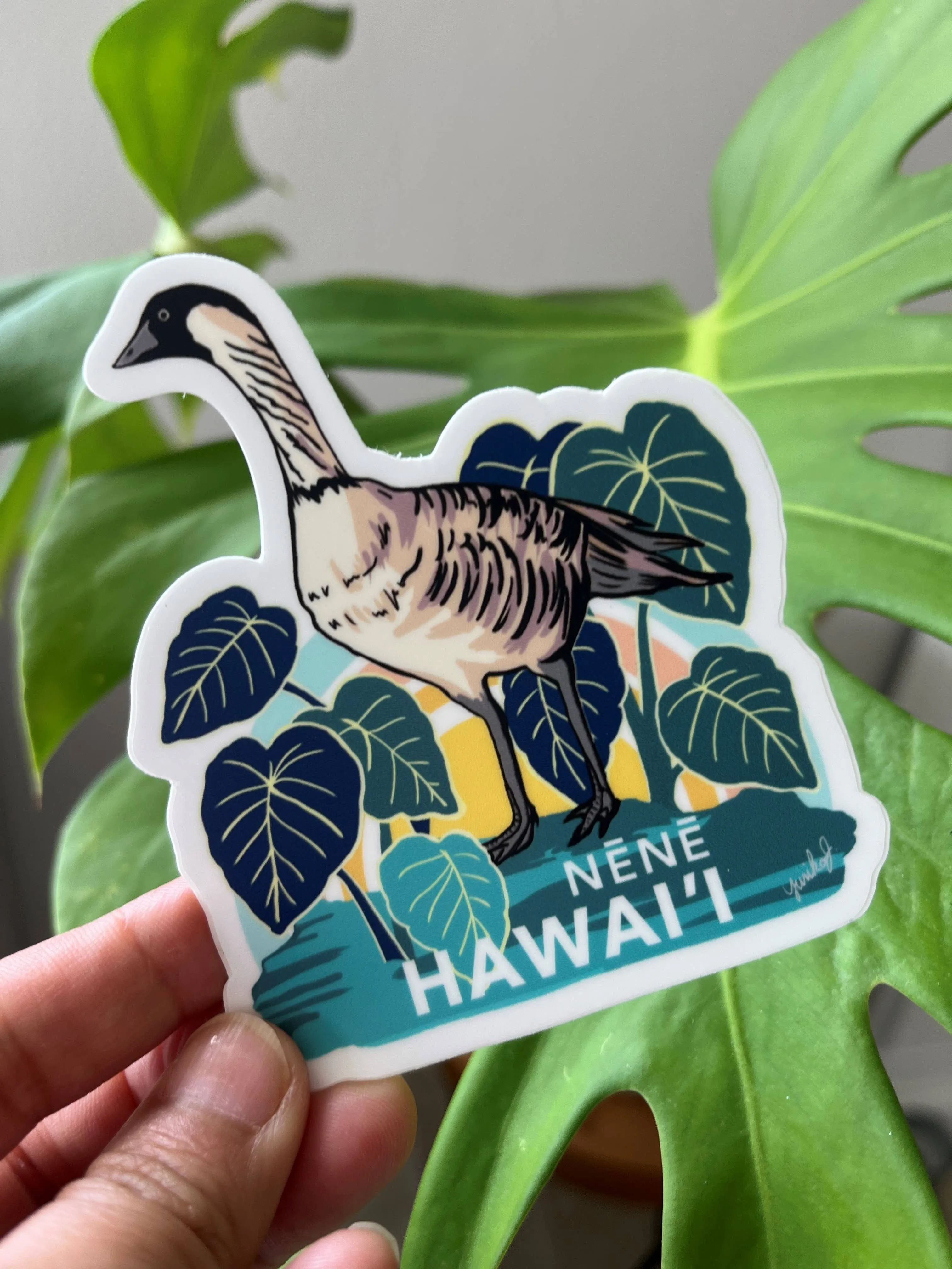 Taro/Kalo Nene Sticker - Hawaii Island Series