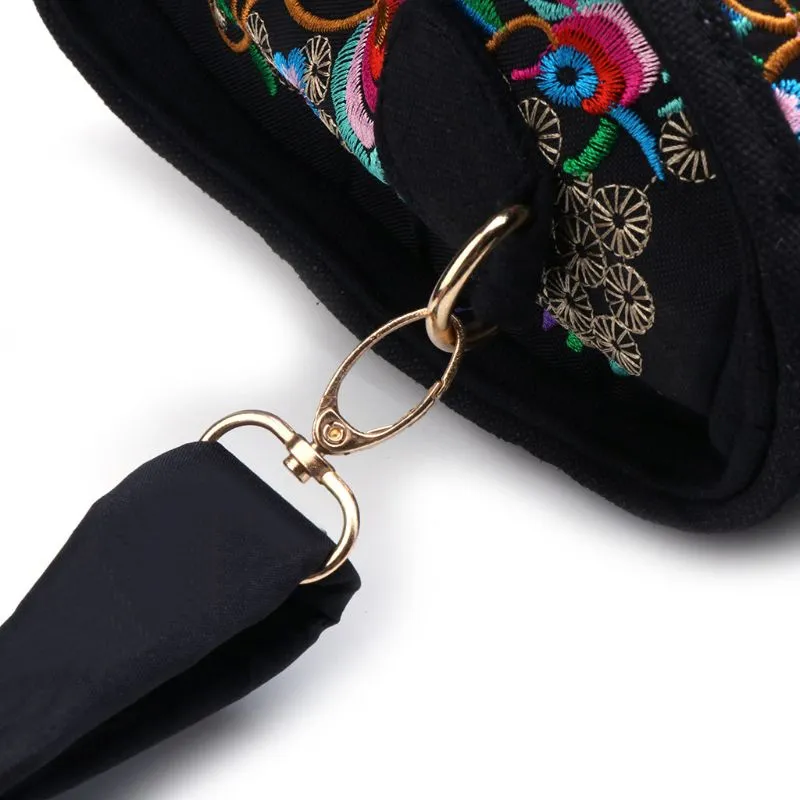 TEEK - Floral Embroidered Ethnic Boho Canvas Bag