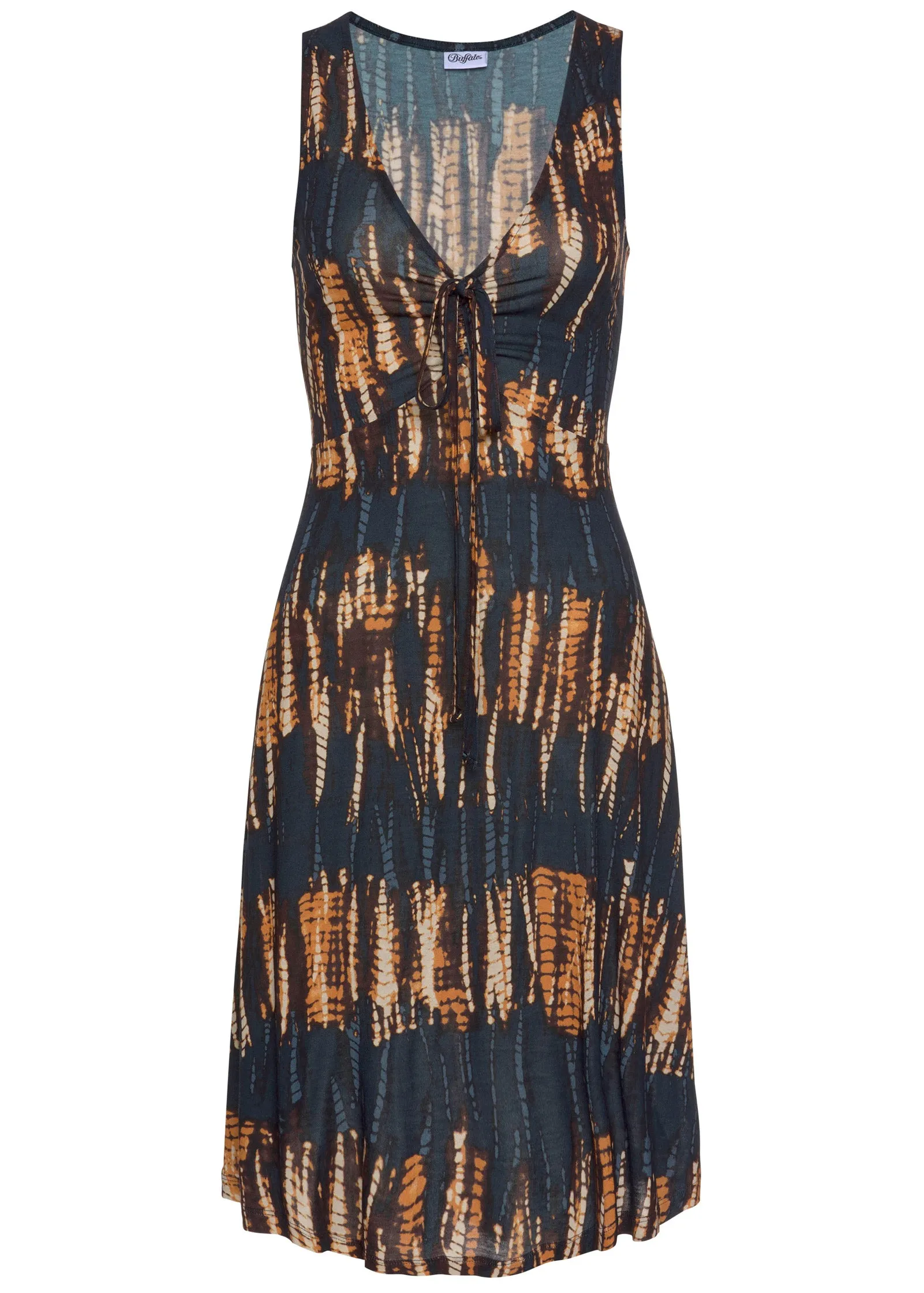 Tie-Dye Mini Dress - Navy Multi