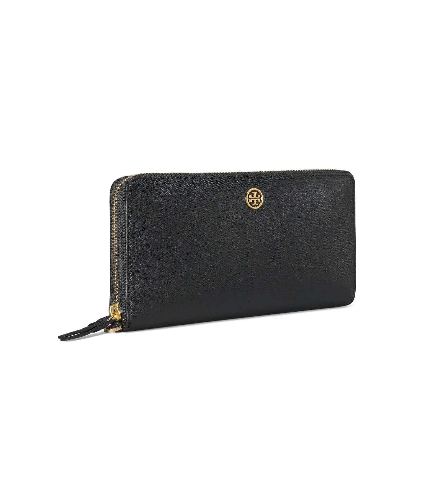 Tory Burch Black / Royal Navy Robinson Passport Continental Wallet