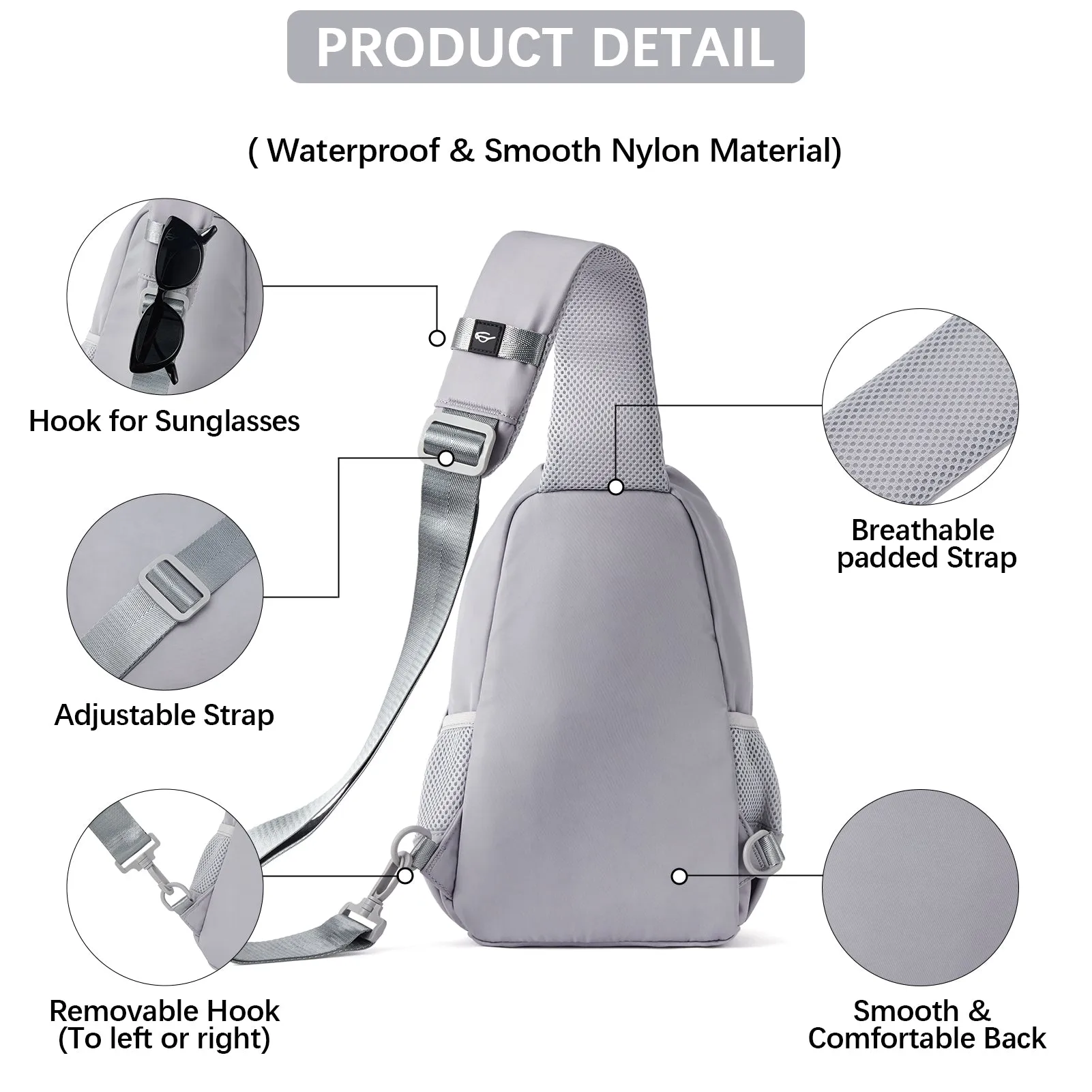 Travel Hands-Free with our Crossbody Sling Bag with USB Charging Port