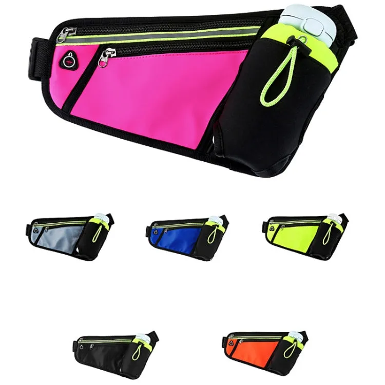 Triangle Sports Running Waist Bag Mobile Phone Water Bottle Bag, Size: 10 inch(Black)