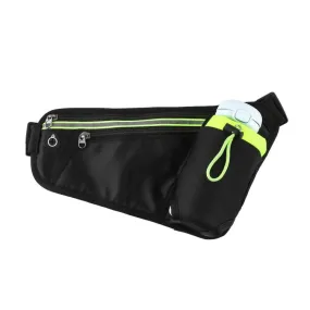 Triangle Sports Running Waist Bag Mobile Phone Water Bottle Bag, Size: 10 inch(Black)