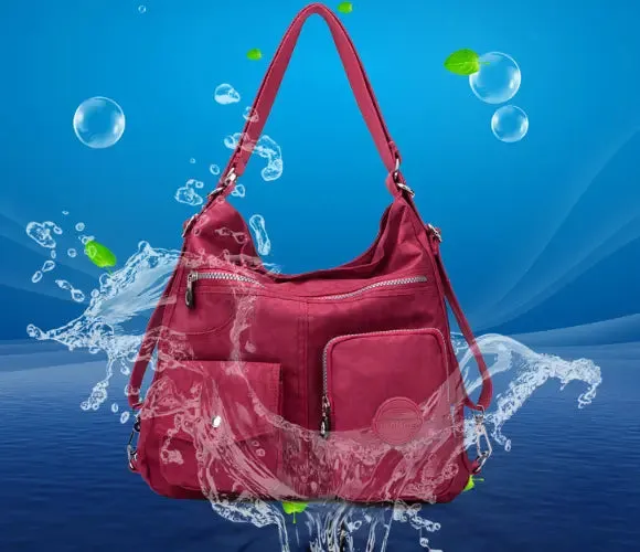 Waterproof Nylon Crossbody labtop Bags Women Tote travel Handbag