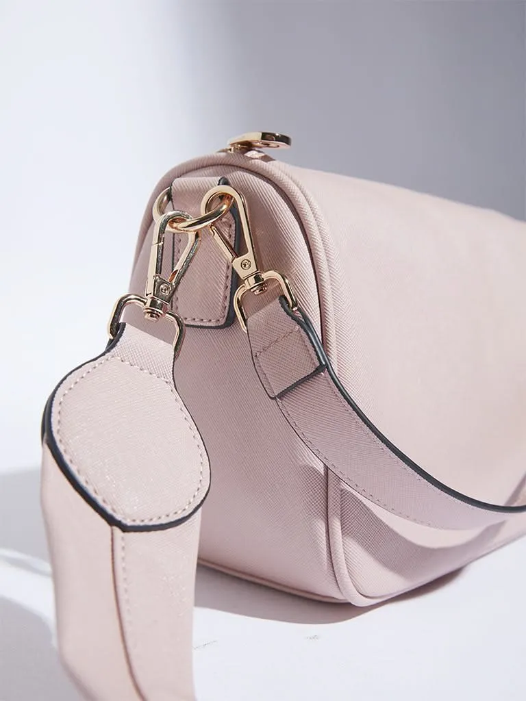 Westside Accessories Light Pink Elvis Crossbody Bag