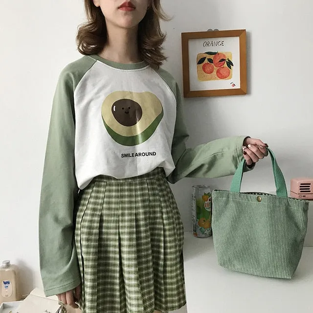 Women Corduroy Shopping Bag Female Canvas Cloth Shoulder Bag Environmental Storage Handbag Reusable Foldable Eco Grocery Totes